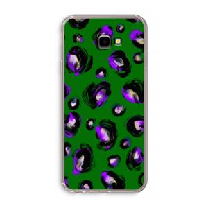 CaseCompany Green Cheetah: Samsung Galaxy J4 Plus Transparant Hoesje