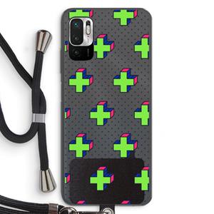 CaseCompany 8-bit N°10: Xiaomi Redmi Note 10 5G Transparant Hoesje met koord