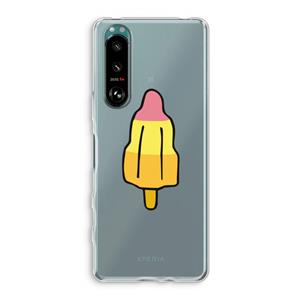 CaseCompany Raketijsje: Sony Xperia 5 III Transparant Hoesje