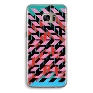 CaseCompany Skew Blush 2: Samsung Galaxy S7 Edge Transparant Hoesje