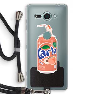 CaseCompany S(peach)less: Sony Xperia XZ2 Compact Transparant Hoesje met koord