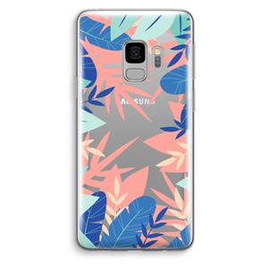 CaseCompany Tropisch: Samsung Galaxy S9 Transparant Hoesje