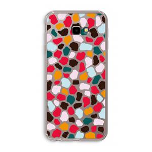 CaseCompany Colored Giraffe: Samsung Galaxy J4 Plus Transparant Hoesje