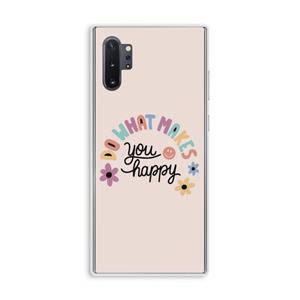 CaseCompany Happy days: Samsung Galaxy Note 10 Plus Transparant Hoesje
