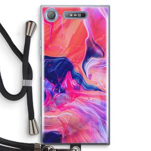 CaseCompany Earth And Ocean: Sony Xperia XZ1 Transparant Hoesje met koord