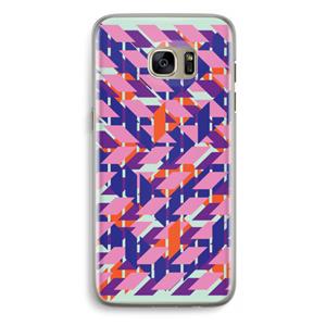 CaseCompany Skew Blush 3: Samsung Galaxy S7 Edge Transparant Hoesje