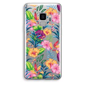 CaseCompany Tropisch 2: Samsung Galaxy S9 Transparant Hoesje