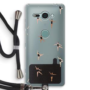 CaseCompany Dancing #1: Sony Xperia XZ2 Compact Transparant Hoesje met koord