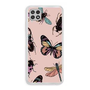 CaseCompany Tiny Bugs: Samsung Galaxy A22 4G Transparant Hoesje