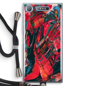 CaseCompany Endless Descent: Sony Xperia XZ1 Transparant Hoesje met koord