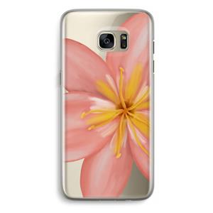 CaseCompany Pink Ellila Flower: Samsung Galaxy S7 Edge Transparant Hoesje