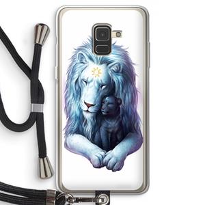 CaseCompany Child Of Light: Samsung Galaxy A8 (2018) Transparant Hoesje met koord
