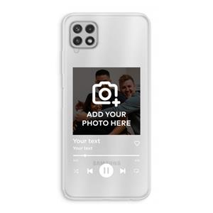 CaseCompany Music Player: Samsung Galaxy A22 4G Transparant Hoesje
