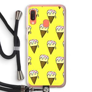 CaseCompany Isjes: Samsung Galaxy A20e Transparant Hoesje met koord