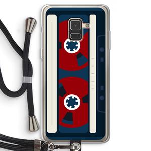 CaseCompany Here's your tape: Samsung Galaxy A8 (2018) Transparant Hoesje met koord
