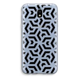 CaseCompany Crazy pattern: Samsung Galaxy J5 (2017) Transparant Hoesje