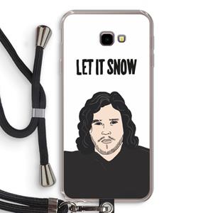CaseCompany Let It Snow: Samsung Galaxy J4 Plus Transparant Hoesje met koord
