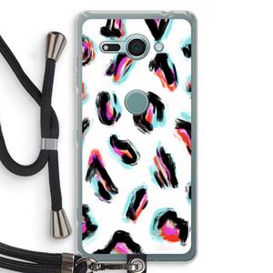 CaseCompany Cheetah color: Sony Xperia XZ2 Compact Transparant Hoesje met koord
