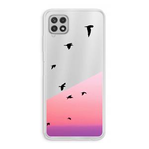CaseCompany Fly away: Samsung Galaxy A22 4G Transparant Hoesje