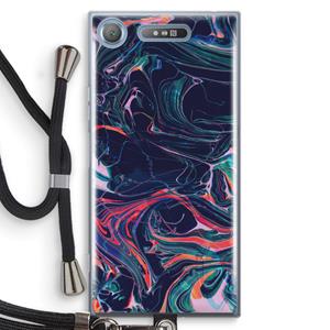 CaseCompany Light Years Beyond: Sony Xperia XZ1 Transparant Hoesje met koord