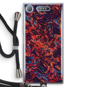 CaseCompany Lucifer: Sony Xperia XZ1 Transparant Hoesje met koord