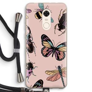 CaseCompany Tiny Bugs: Xiaomi Redmi 5 Transparant Hoesje met koord