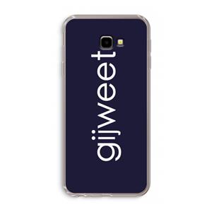CaseCompany Gijweet: Samsung Galaxy J4 Plus Transparant Hoesje