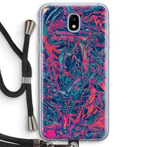 CaseCompany Sleeping Dreams: Samsung Galaxy J5 (2017) Transparant Hoesje met koord