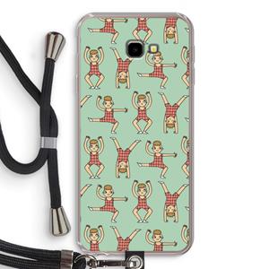 CaseCompany Gymboys: Samsung Galaxy J4 Plus Transparant Hoesje met koord