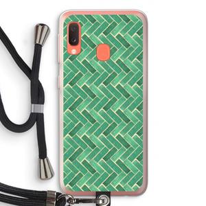 CaseCompany Moroccan tiles 2: Samsung Galaxy A20e Transparant Hoesje met koord