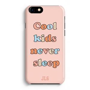 CaseCompany Cool Kids Never Sleep: iPhone 8 Volledig Geprint Hoesje