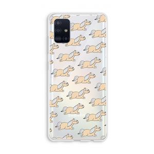 CaseCompany Ponys: Galaxy A51 4G Transparant Hoesje