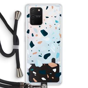 CaseCompany Terrazzo N°13: Samsung Galaxy S10 Lite Transparant Hoesje met koord