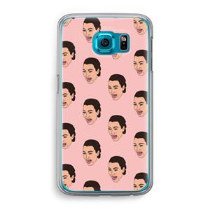 CaseCompany Ugly Cry Call: Samsung Galaxy S6 Transparant Hoesje