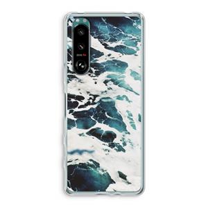 CaseCompany Golven: Sony Xperia 5 III Transparant Hoesje
