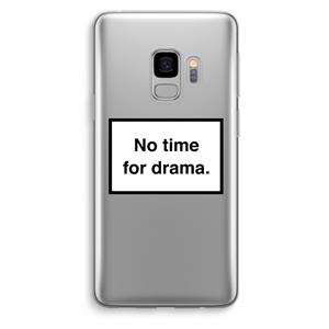 CaseCompany No drama: Samsung Galaxy S9 Transparant Hoesje