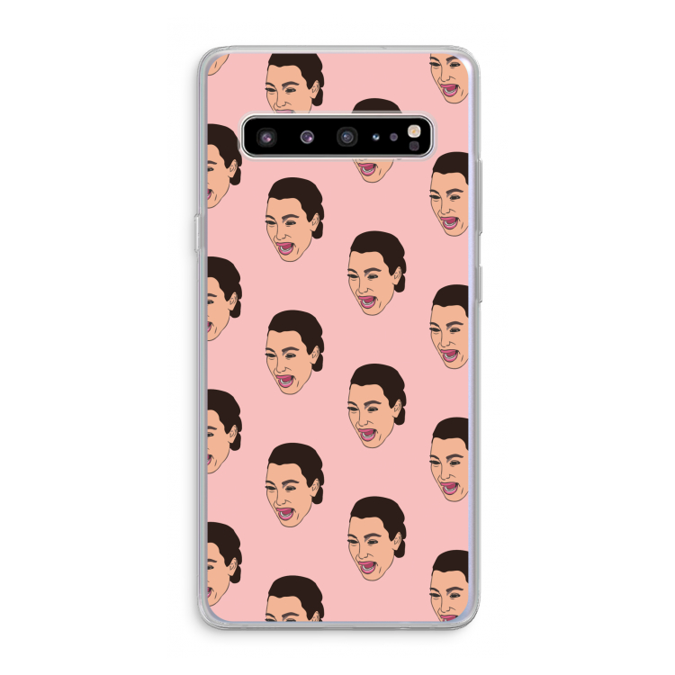 CaseCompany Ugly Cry Call: Samsung Galaxy S10 5G Transparant Hoesje