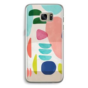 CaseCompany Bold Rounded Shapes: Samsung Galaxy S7 Edge Transparant Hoesje