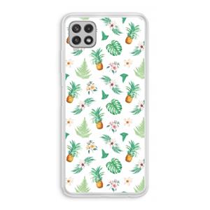 CaseCompany Ananas bladeren: Samsung Galaxy A22 4G Transparant Hoesje