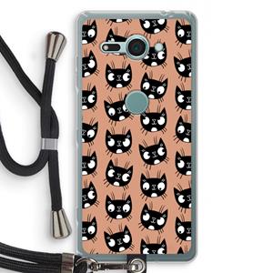 CaseCompany Kat: Sony Xperia XZ2 Compact Transparant Hoesje met koord