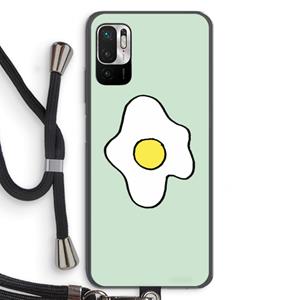 CaseCompany Spiegelei: Xiaomi Redmi Note 10 5G Transparant Hoesje met koord