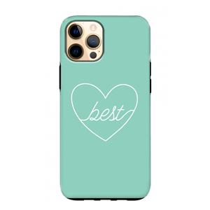 CaseCompany Best heart pastel: iPhone 12 Pro Max Tough Case