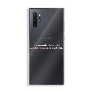 CaseCompany uw waarde daalt niet: Samsung Galaxy Note 10 Plus Transparant Hoesje