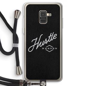CaseCompany Hustle: Samsung Galaxy A8 (2018) Transparant Hoesje met koord