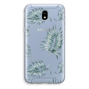 CaseCompany Simple leaves: Samsung Galaxy J5 (2017) Transparant Hoesje