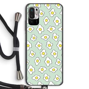 CaseCompany Spiegeleitjes: Xiaomi Redmi Note 10 5G Transparant Hoesje met koord