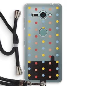 CaseCompany Bollen: Sony Xperia XZ2 Compact Transparant Hoesje met koord