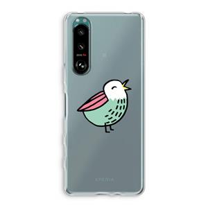 CaseCompany Birdy: Sony Xperia 5 III Transparant Hoesje