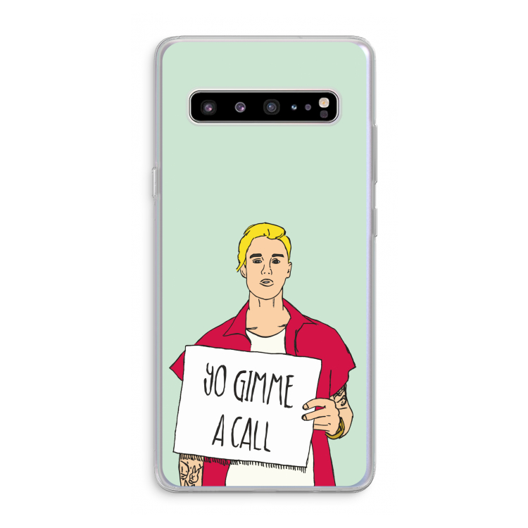 CaseCompany Gimme a call: Samsung Galaxy S10 5G Transparant Hoesje