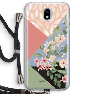 CaseCompany Sweet heaven geometrics: Samsung Galaxy J5 (2017) Transparant Hoesje met koord